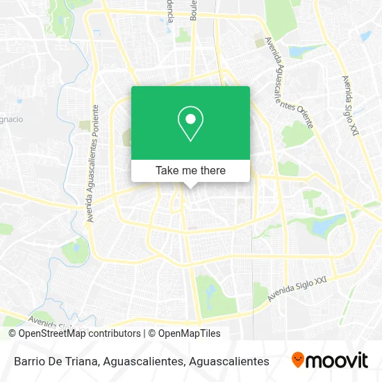 Barrio De Triana, Aguascalientes map