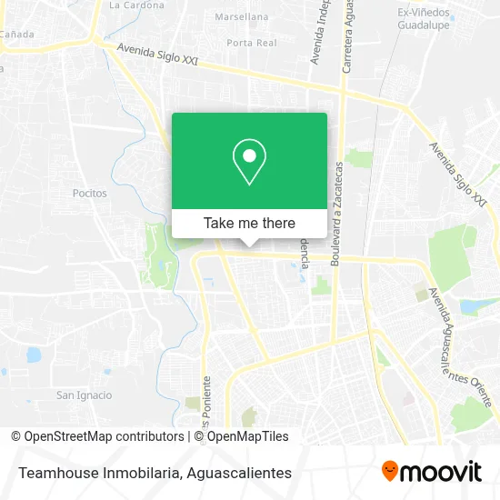 Teamhouse Inmobilaria map