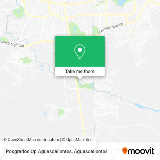 Posgrados Up Aguascalientes map