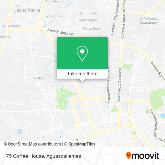 75 Coffee House map