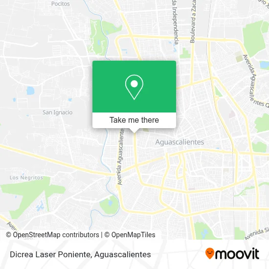 Dicrea Laser Poniente map