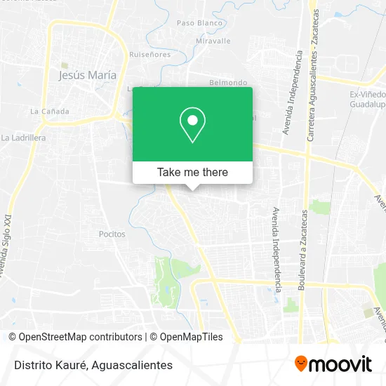 Distrito Kauré map