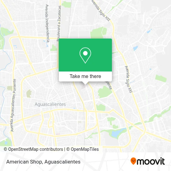 American Shop map
