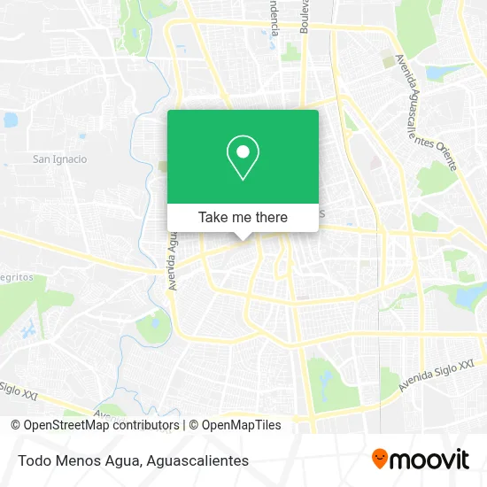Todo Menos Agua map