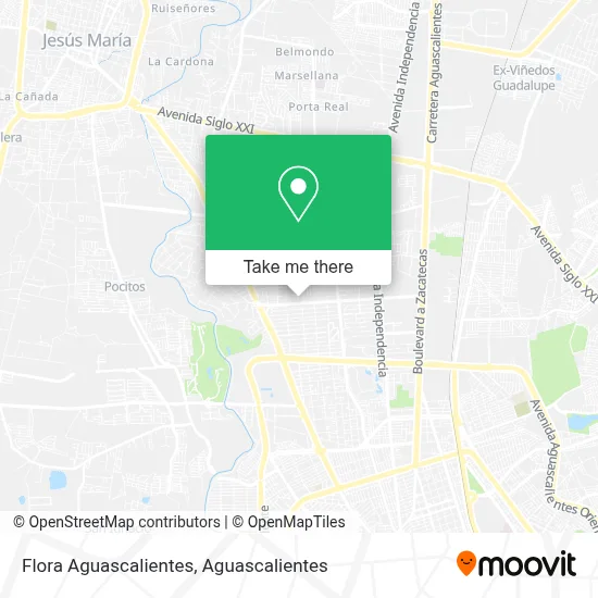 Flora Aguascalientes map