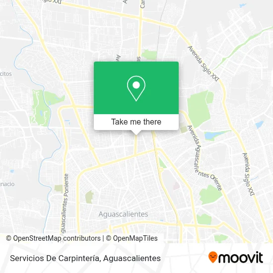 Servicios De Carpintería map