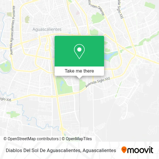 Diablos Del Sol De Aguascalientes map