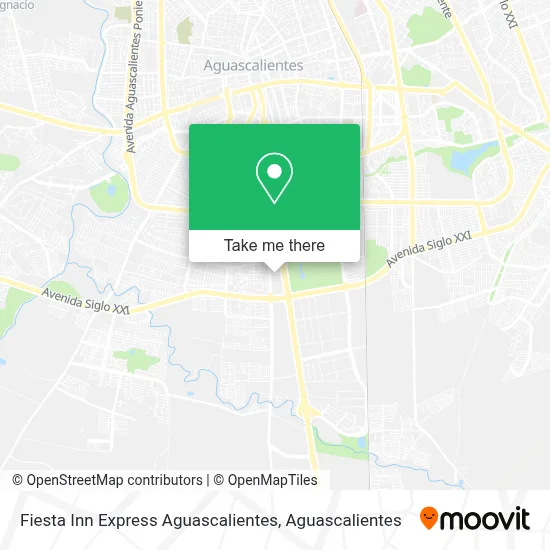 Fiesta Inn Express Aguascalientes map