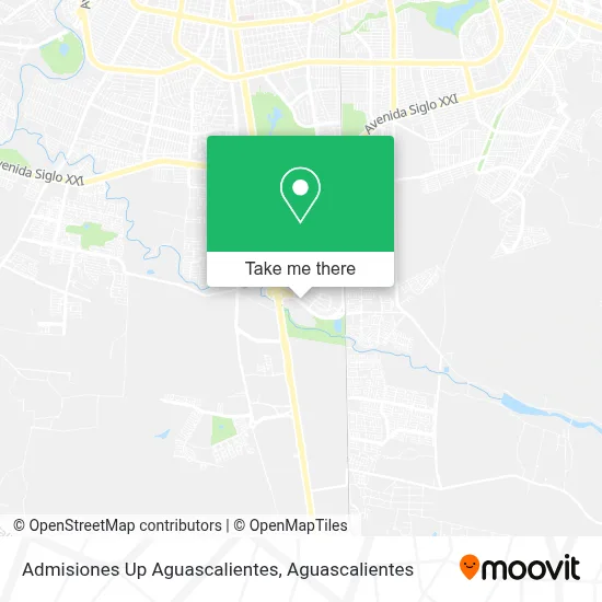 Admisiones Up Aguascalientes map
