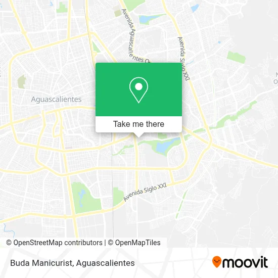 Buda Manicurist map