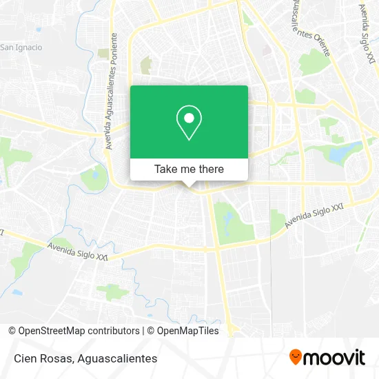 Cien Rosas map