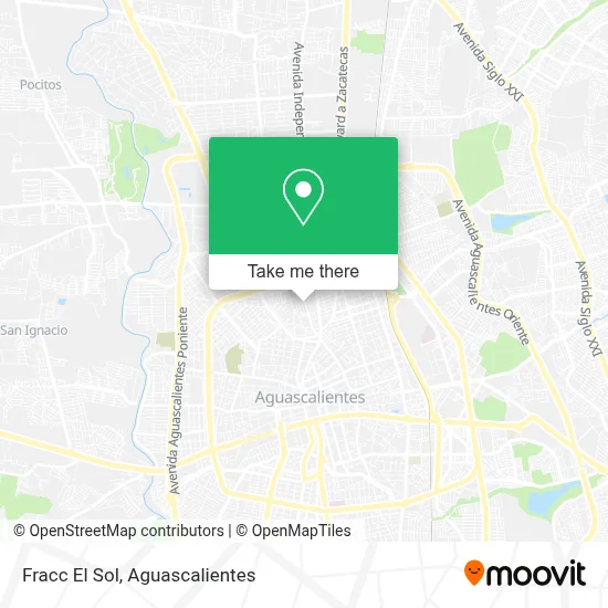 Fracc El Sol map