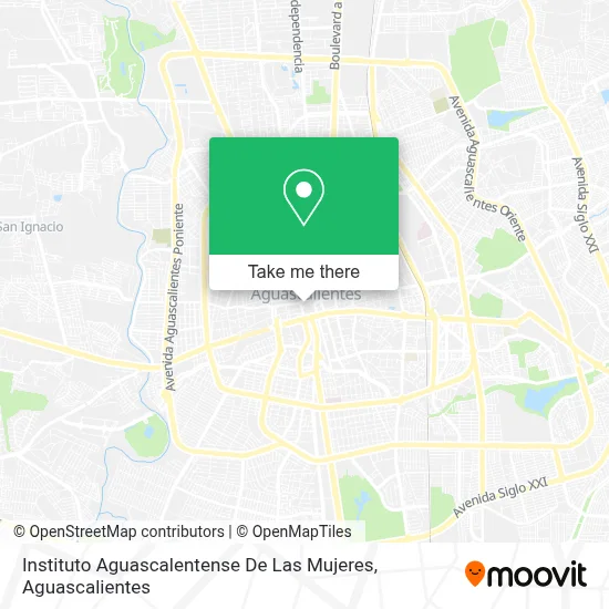 Instituto Aguascalentense De Las Mujeres map