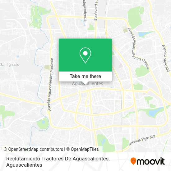 Reclutamiento Tractores De Aguascalientes map