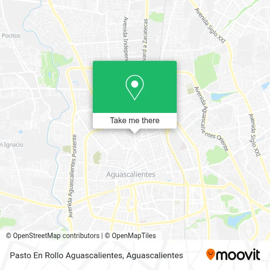 Pasto En Rollo Aguascalientes map