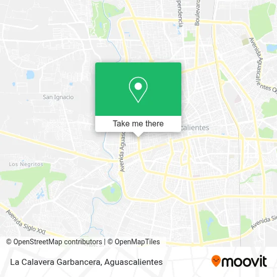 La Calavera Garbancera map