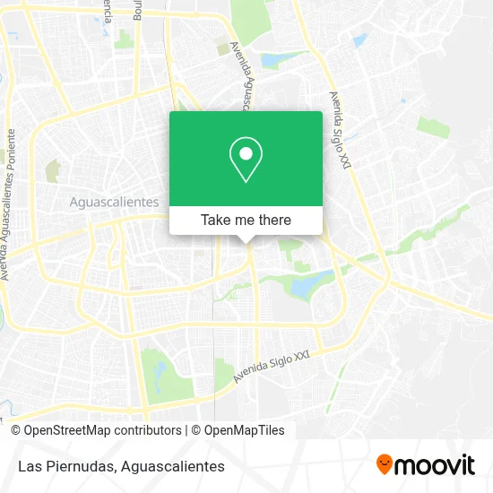 Las Piernudas map