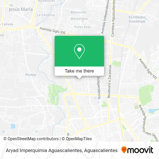 Aryad Imperquimia Aguascalientes map