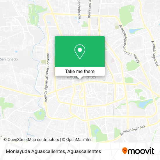 Moniayuda Aguascalientes map