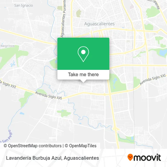 Lavandería Burbuja Azul map