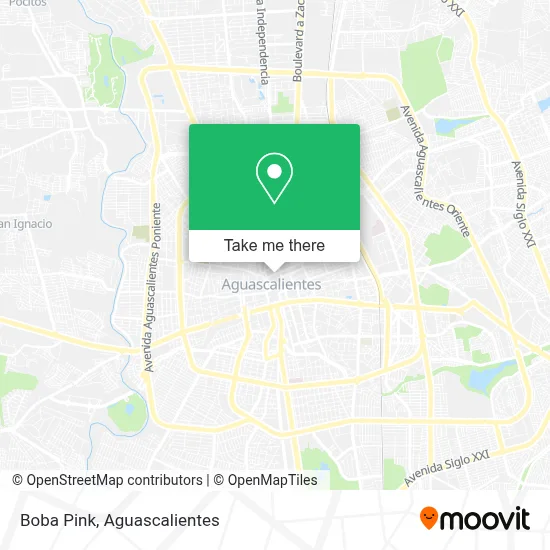 Boba Pink map