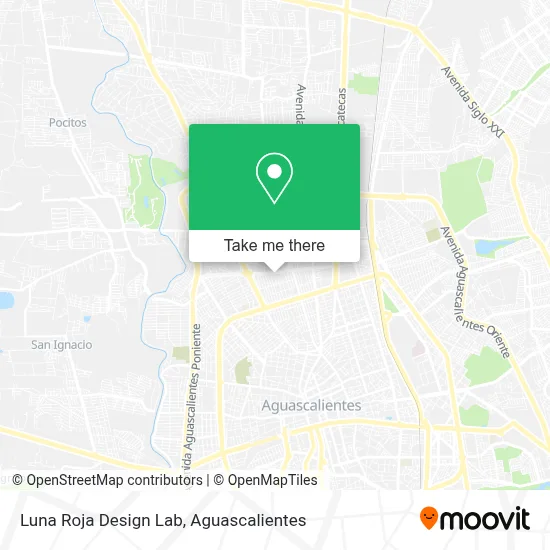 Luna Roja Design Lab map