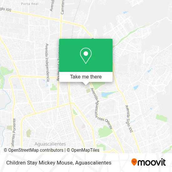 Children Stay Mickey Mouse map