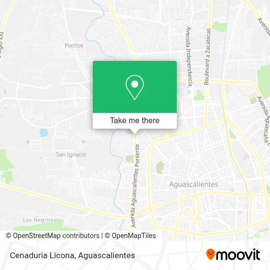 Cenaduria Licona map