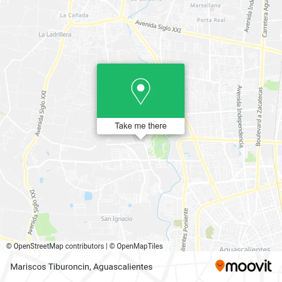 Mariscos Tiburoncin map