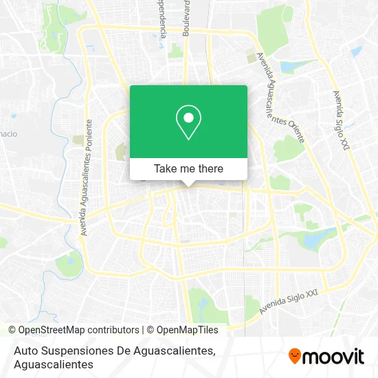 Auto Suspensiones De Aguascalientes map