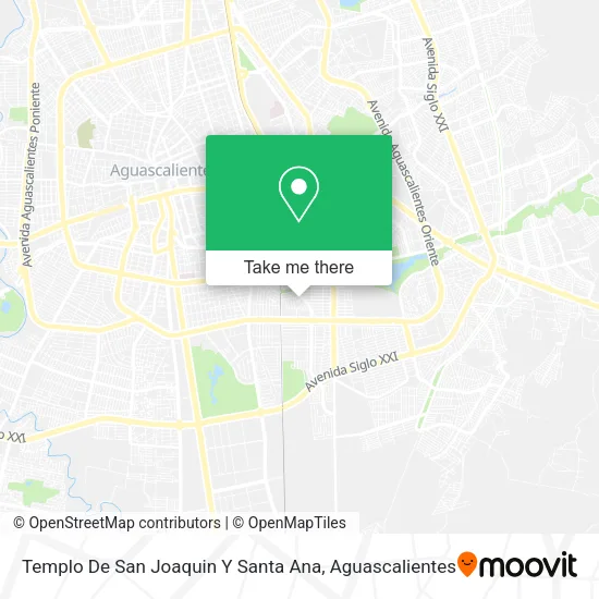 Mapa de Templo De San Joaquin Y Santa Ana