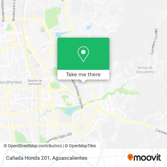 Mapa de Cañada Honda 201