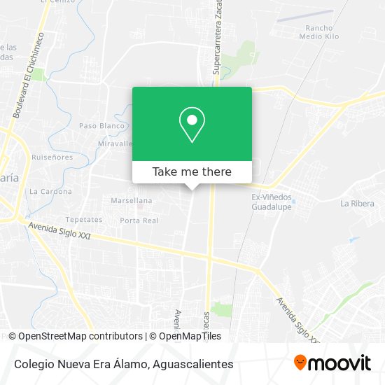 Mapa de Colegio Nueva Era Álamo