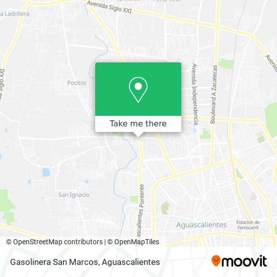 Gasolinera San Marcos map