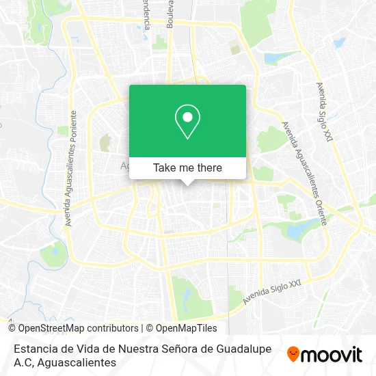 Estancia de Vida de Nuestra Señora de Guadalupe A.C map