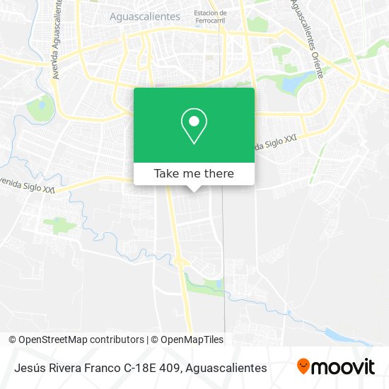 Jesús Rivera Franco C-18E 409 map