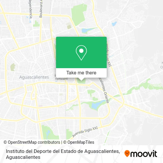 Mapa de Instituto del Deporte del Estado de Aguascalientes