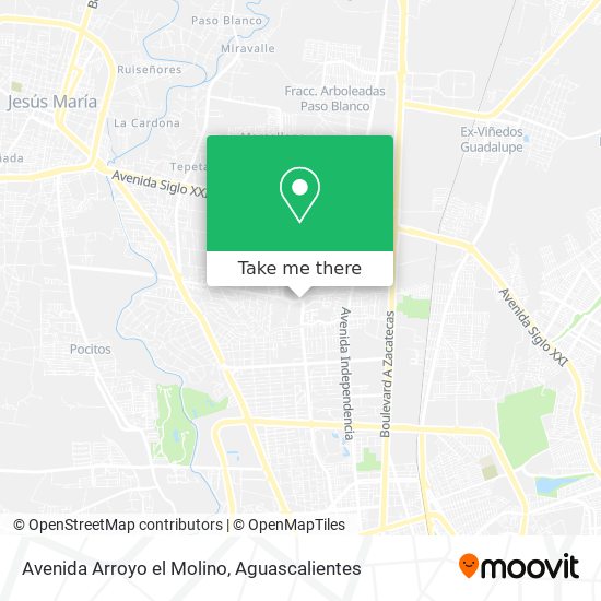 Avenida Arroyo el Molino map