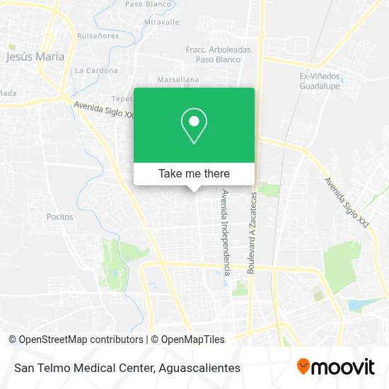 San Telmo Medical Center map