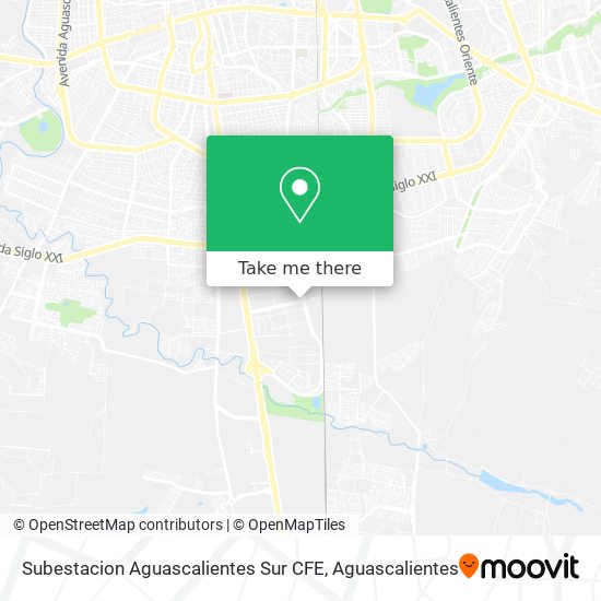 Subestacion Aguascalientes Sur CFE map