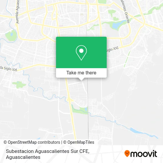Subestacion Aguascalientes Sur CFE map