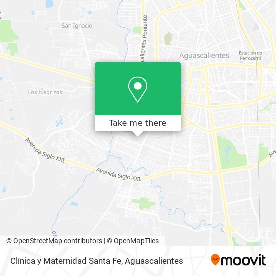 Clínica y Maternidad Santa Fe map