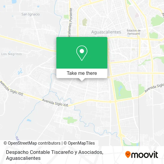 Despacho Contable Tiscareño y Asociados map