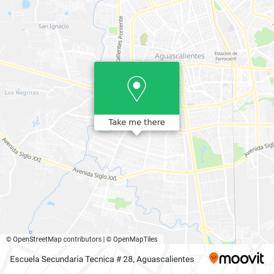 Escuela Secundaria Tecnica # 28 map