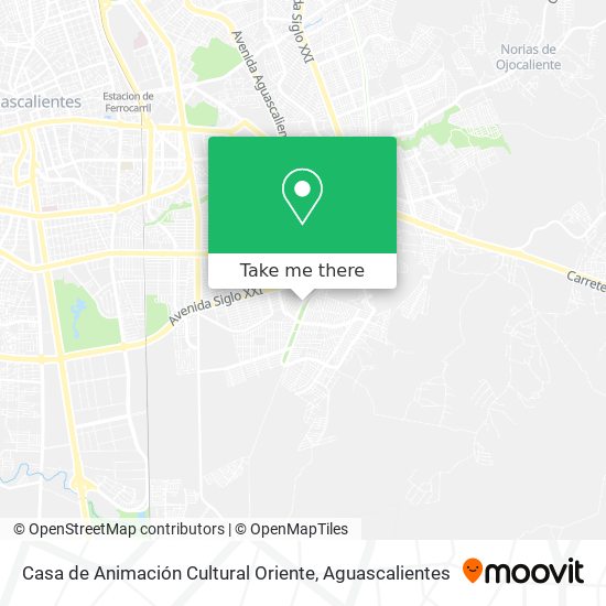 Mapa de Casa de Animación Cultural Oriente