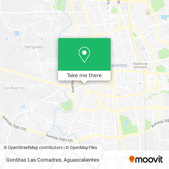 Gorditas Las Comadres map