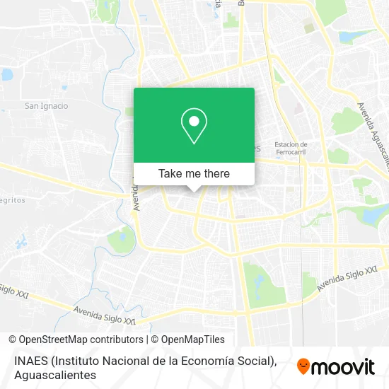 INAES (Instituto Nacional de la Economía Social) map