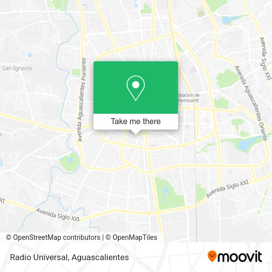 Mapa de Radio Universal