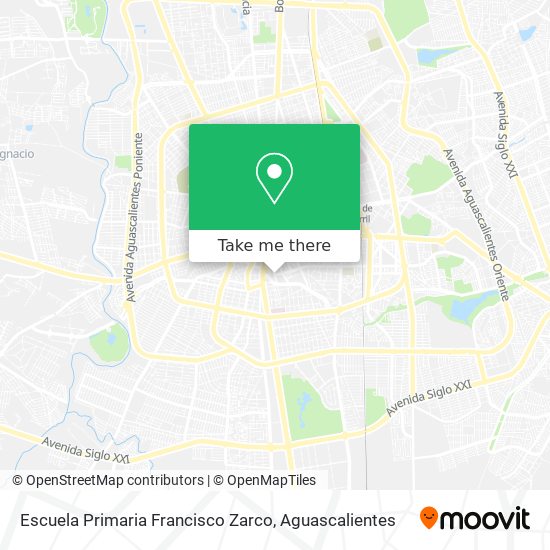Mapa de Escuela Primaria Francisco Zarco