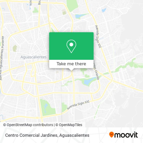 Mapa de Centro Comercial Jardines